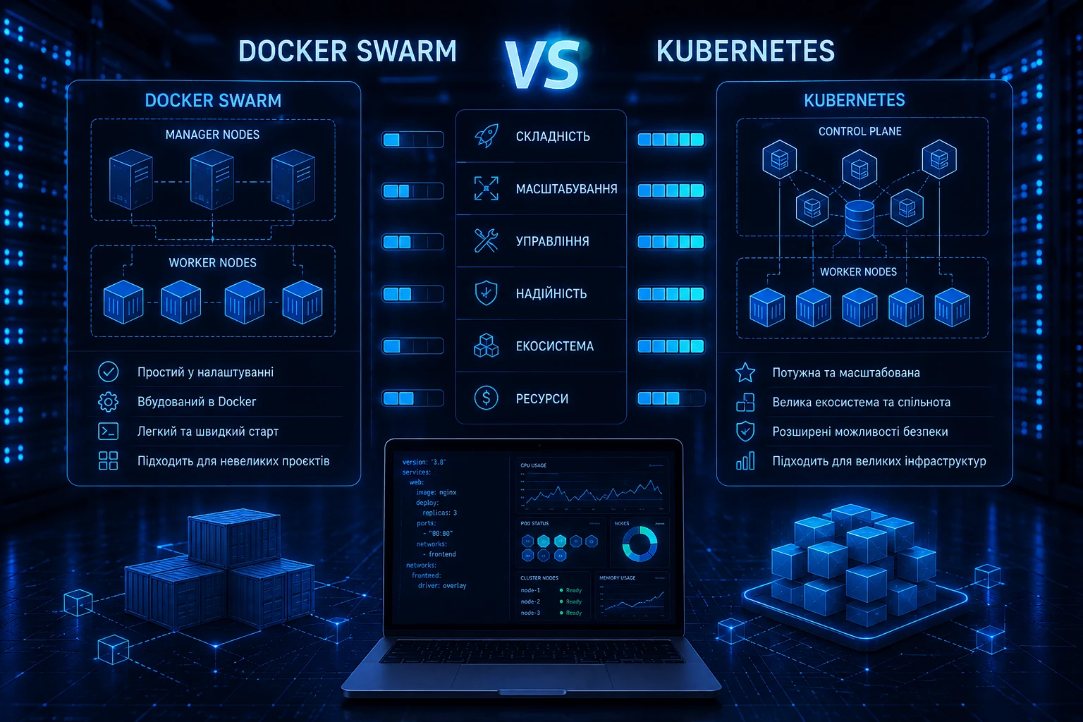 Docker Swarm vs Kubernetes